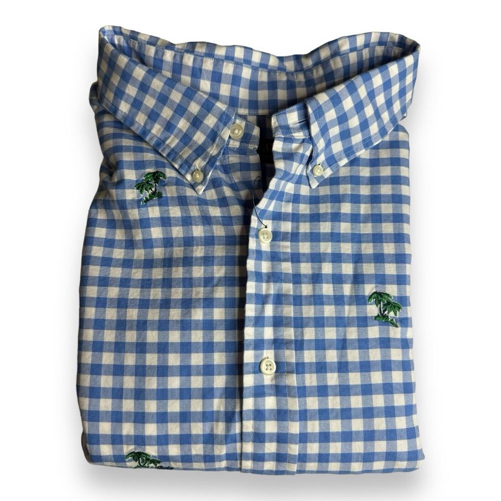 Polo Ralph Lauren Palm Print Gingham Oxford Sport Shirt 4XB NWT